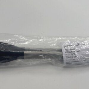 Pampered Chef Pasta Tongs Stainless Steel Black Silicone Large 100359 NEW